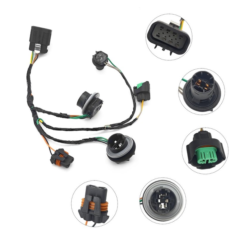 2 Pcs Headlight Wiring Harness Replacement 15841610 Compatible with GMC