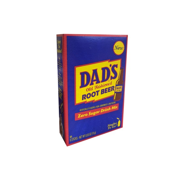 Dad's Old Fashion Rootbeer Singles To Go Drink Mix, 0.53 OZ, 6 CT (3)