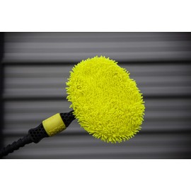 AVA Mixed Microfibre Pads, 4 pcs, Assorted Colours, Interchangeable for the AVA Mop w/Waterflow, For Car Wash, Windows & Glossy Surfaces, Dual Action