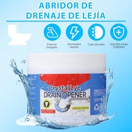 Desatascador de Drenaje Profesional en Polvo, 2 Piezas, Abridor de Tuberías Potente con Agua Caliente, Elimina Cabello, Grasa y Residuos, Apto para Cocina, Baño y Fregadero