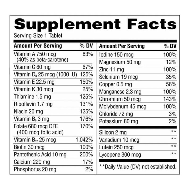 Multivitamínico Completo Equate 450 Comprimidos Sabor