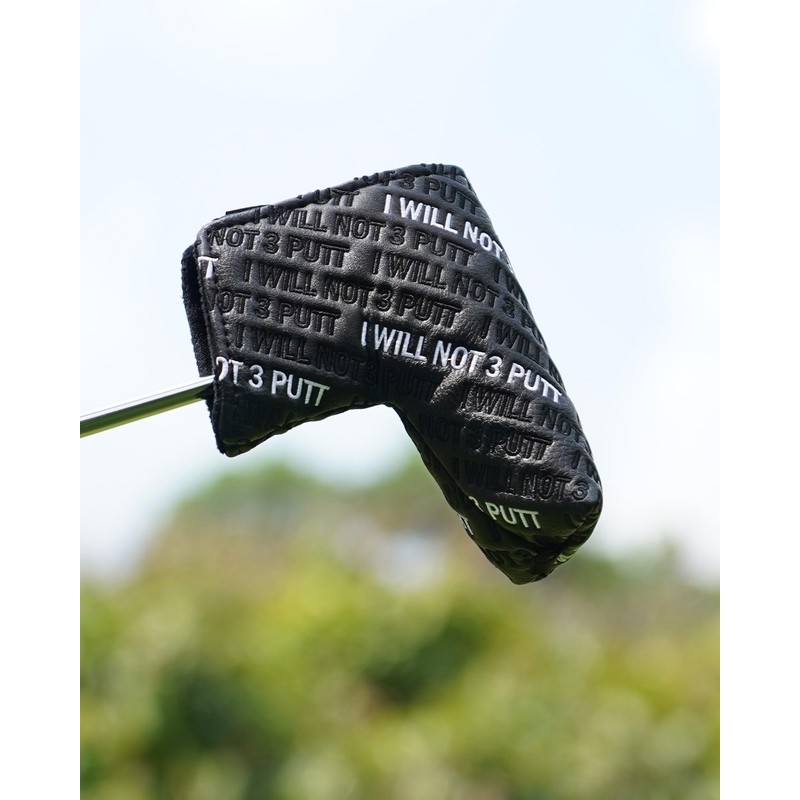 BIG TEETH Golf Putter Cover Blade Putter Headcover Red Club
