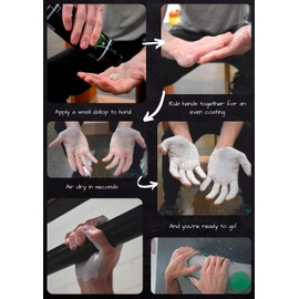 Saber Liquid Chalk 100ml | Sports Chalk | Enhance Hand Grip & Hold | Fast Drying | Sweat Free | Gym, Weightlifting, Gymnastics, Rock Climbing, Crossfit, Bouldering, Pole Dancing, Calisthenics (100ml)