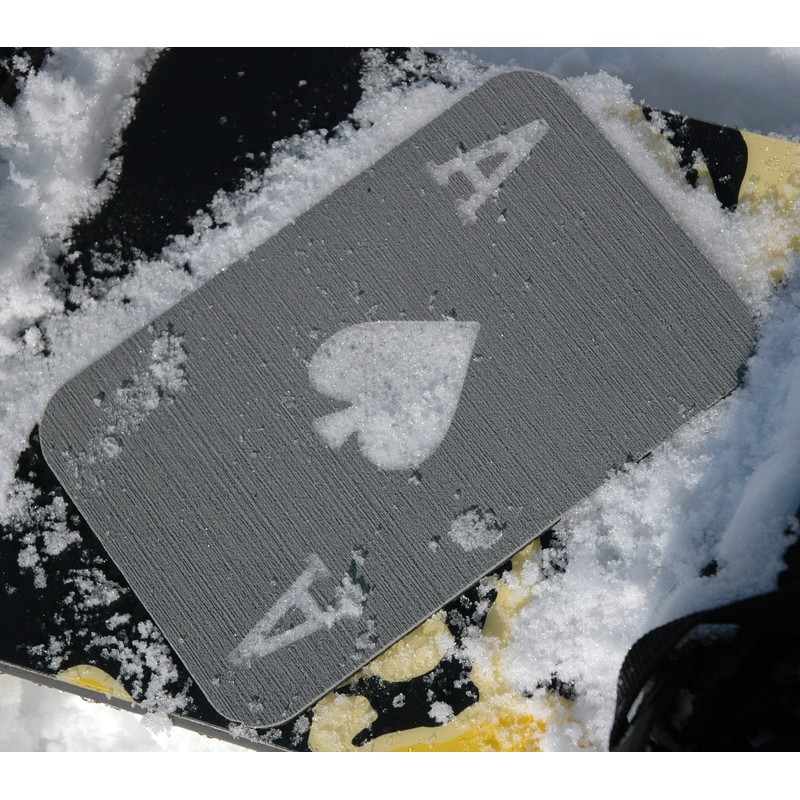 Toejamr Snowboard Stomp Pad - ACE of Spades - Gray