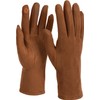 styleBreaker Women's Touchscreen Fabric Gloves with Removable Knitted Cuffs, Warm,
