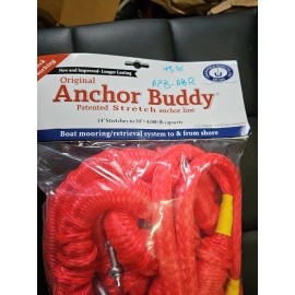 Anchor buddy to fifty foot stretch line for anchoring