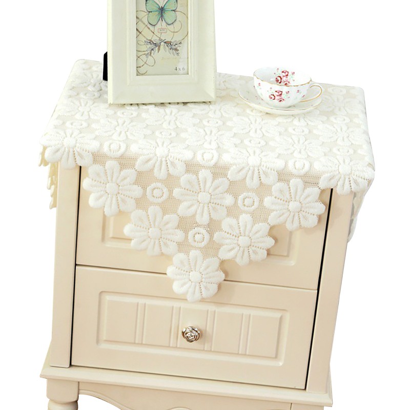 Bedside Table Cloth Multifunctional Dustproof Waterproof Scratchproof Nightstand End Table