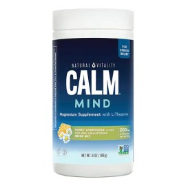 Natural Vitality Calm Suplemento Magnesio Miel Manzanilla Antiestrés 168g