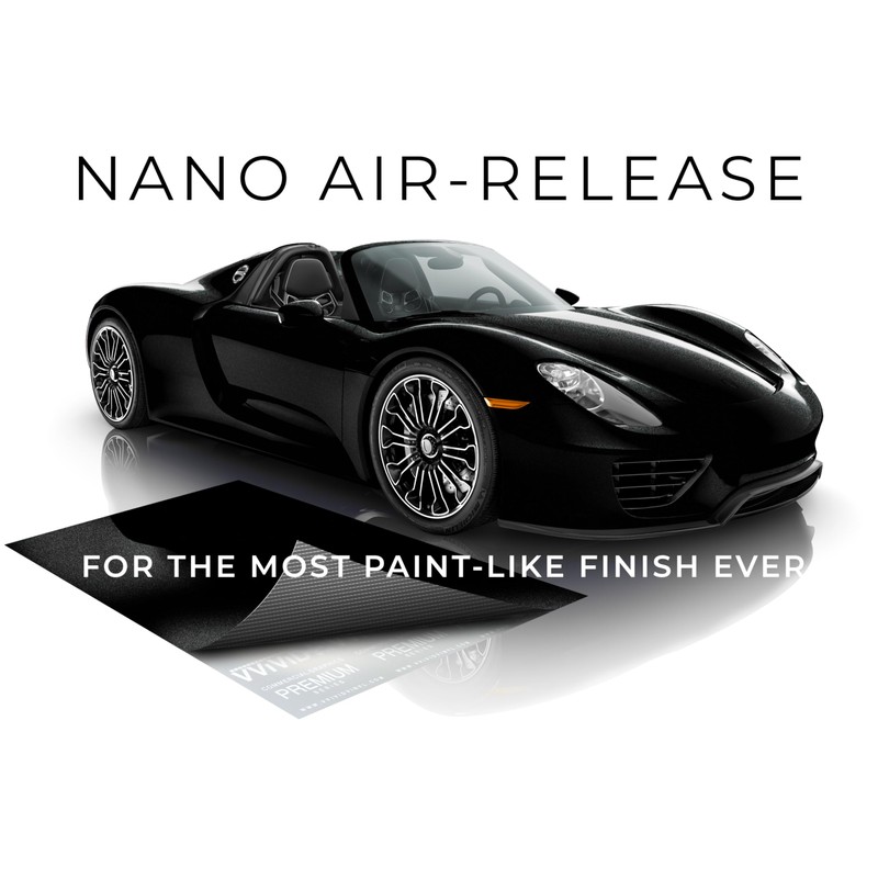 VViViD+ Ultra Gloss Black Metallic Diamond Crystal Vinyl Car Wrap