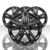 Brighter Design Set of 4 Gloss Black 5 Double Spoke
