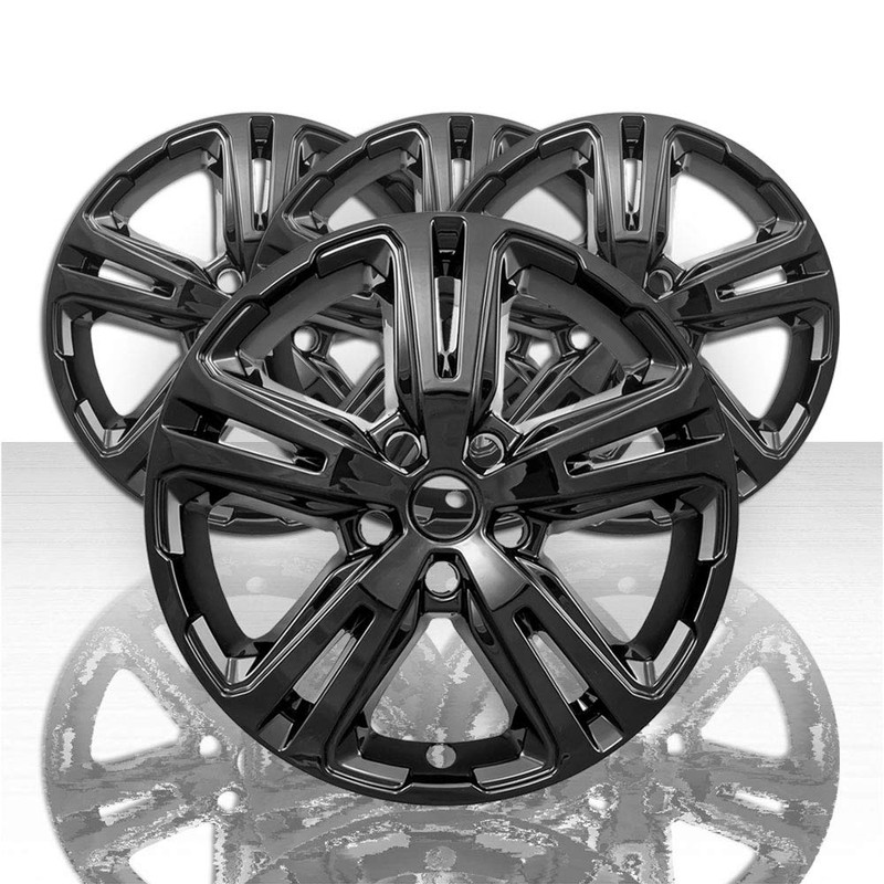 Brighter Design Set of 4 Gloss Black 5 Double Spoke