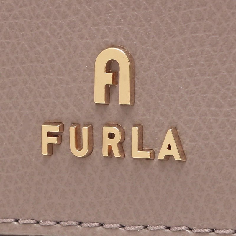 Furla WP00408 ARE000 3787S Women's Card Case, Camellia, Gray