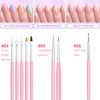 Nail Art Tools Set, 15 Pcs Nail Art Brushes, 5