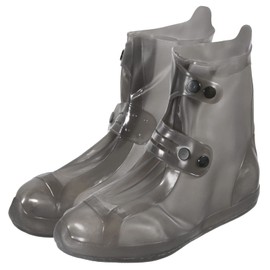 PATIKIL XL Waterproof Silicone Shoes Cover, 1 Pair Reusable Non-Slip Overshoes Rain Galoshes Snow Boot Protector for Men and Women Rainy Outdoor, Gray