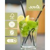 Sovie Black Paper Straws, Plastic-Free, FSC-Certified, Made in the EU,