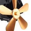 Wall Mounted Fireplace Fan 5 Blade Heat Powered Wood Stove