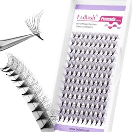 FADLASH Premade Fans Eyelash Extensions D Curl Double Layer Premade Lash Fans 10D 0.07 Volume Lash Fans Premade 8-14mm Handmade Premade Lash Extensions Fans (10D-0.07-D-8-14mm)