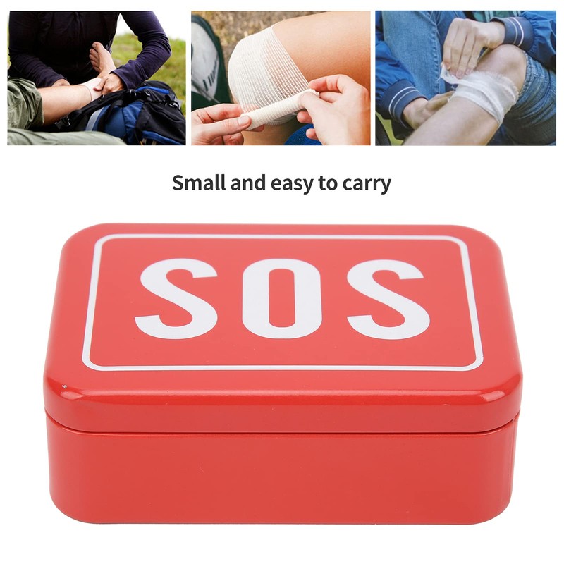 SOS Case, SOS Lifesaving Stainless Steel Container for Survival Kit