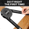 Saker Miter Saw Protractor|7-Inch Aluminum Protractor Angle Finder Featuring Precision