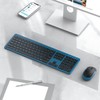 Wireless Keyboard and Mouse Combo - Full Size Slim Thin