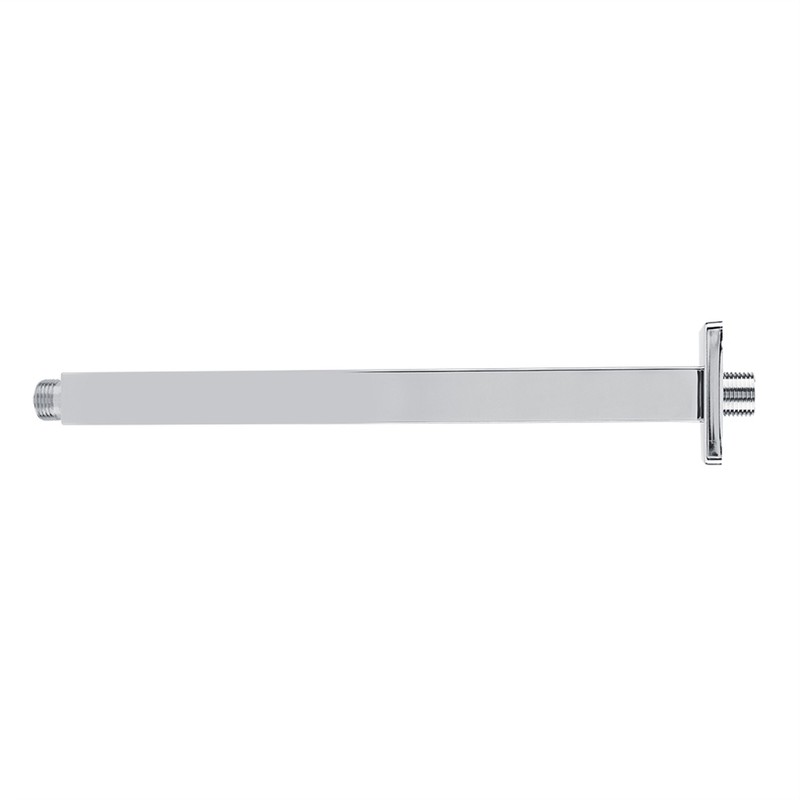 Square Stainless Steel Top Shower Arm Pipe Wall Mount for