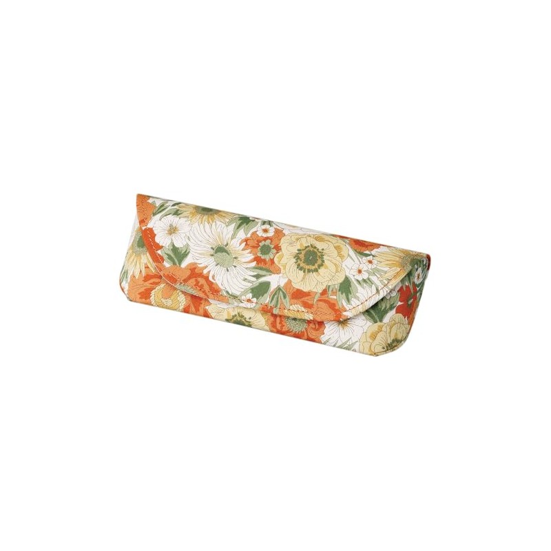 Pearl Eyeglass Case, Eyeglass Case, Semi-Hard Case, Magnetic, Unisex, Flower