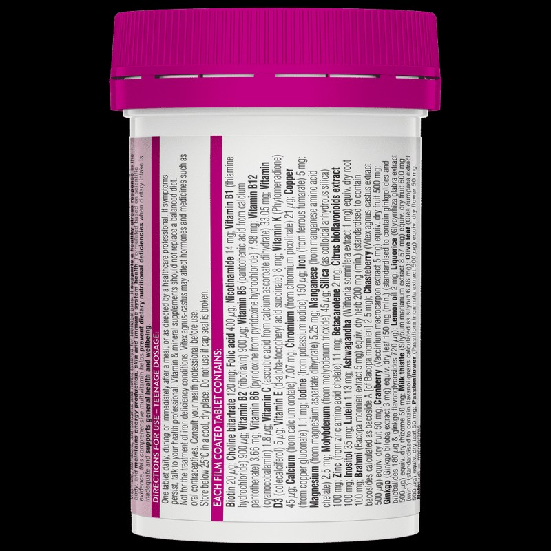 Swisse Teenage Ultivite Women's Multivitamin 60 Tablets