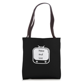 Peace and Love Channel Tote Bag