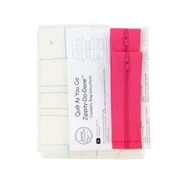 June Tailor Pink Zipper Cosmetic Bags (2 Pieces) Sewing Kit JT-1867