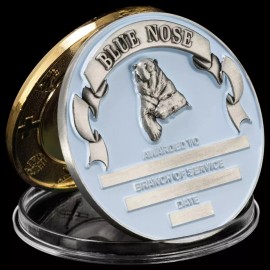 2" BLUE NOSE MILITARY CHALLENGE COIN