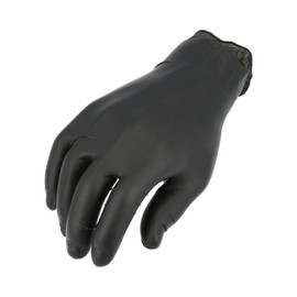 PackagingSuppliesByMail Nitrile Gloves, Latex-Free Disposable Gloves, Powder-Free, Black, Size Small, 5 Mil, 2000 Pack