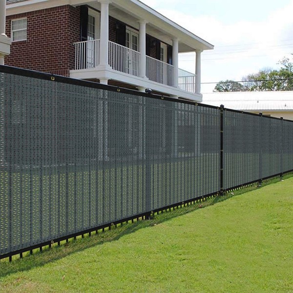 E&K Sunrise 9' x 8' Privacy Fence Screen with Grommets,