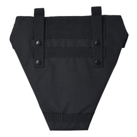 ULIONTAC Tactical Crotch Protective Panel - Lower Abdomen Platform Groin Protector 500D Nylon Molle Strap with Foam Inset Padding (BK)