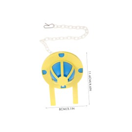 Operitacx Toilettenstoppwasserstopfen Tank Toilettenschwimmerventil Verlängert Kette Ersatz Spülen Spülklappe Für Die Toilette Wc-kit Mit Zwei Spülungen Plastik