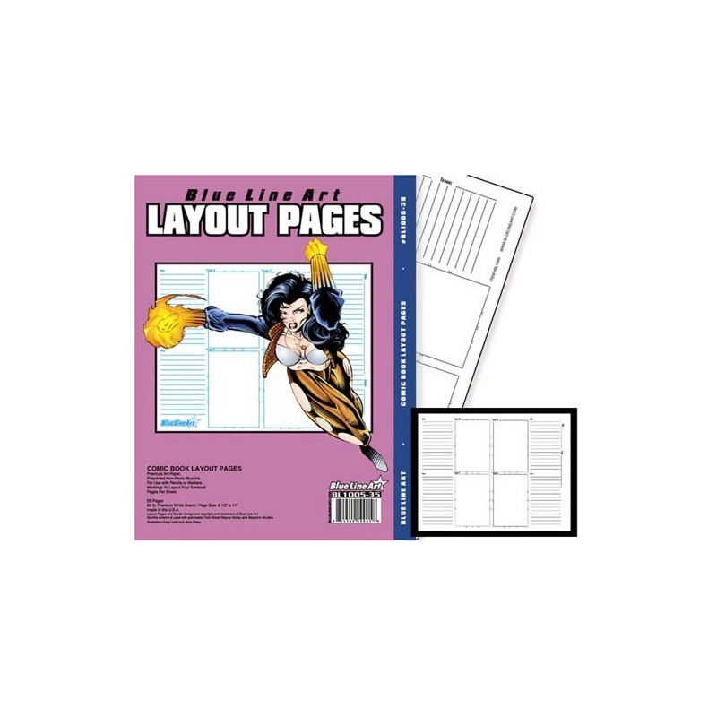Blue Line Pro Comic Book Layout 35 Count Pack