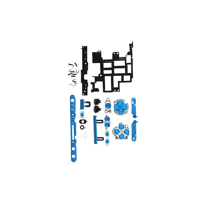 ネジ付き交換用フルABXYボタンボリュームボタン、PSV2000用PS用Vita用ゲームコンソールボタン修理キット
