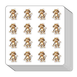 Calcomanías para planificar monos, álbumes de recortes de 0.5 pulgadas, calendario de manualidades para niños, paquete de 208
