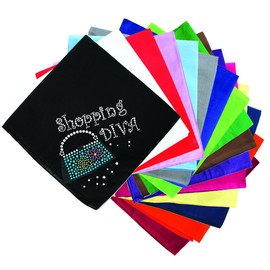 Shopping Diva & Handbag - Bling Rhinestone Girl Dog Bandana