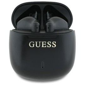 CG Mobile Guess Bluetooth Headphones TWS + Docking Station Printed Classic Logo Black