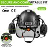 GREEN DEVIL Forestry Chainsaw Safety Helmet with Bluetooth Ear Muffs