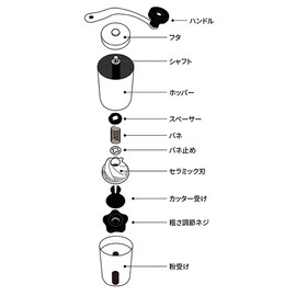 coffee mill gold color 3 cup