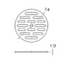 SANEI Drain Dish Diameter 2.9 inches (74 mm) H40F-74