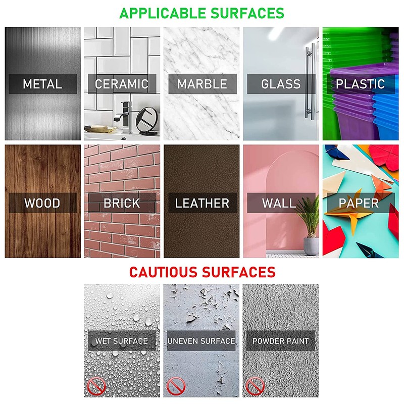 CANOPUS Waterproof Double Sided Pads, 8 PCs (1in x 2in),