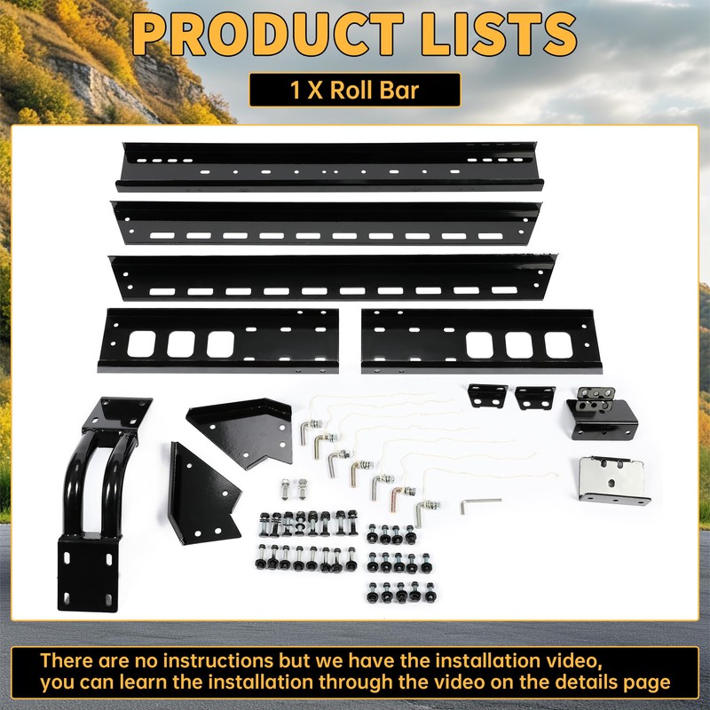 KUAFU Adjustable Roll Bar Chase Rack Compatible with Full Size