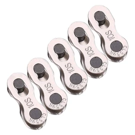 5 Pairs Bicycle Missing Link for 10 Speed Chain, Silver, Reusable