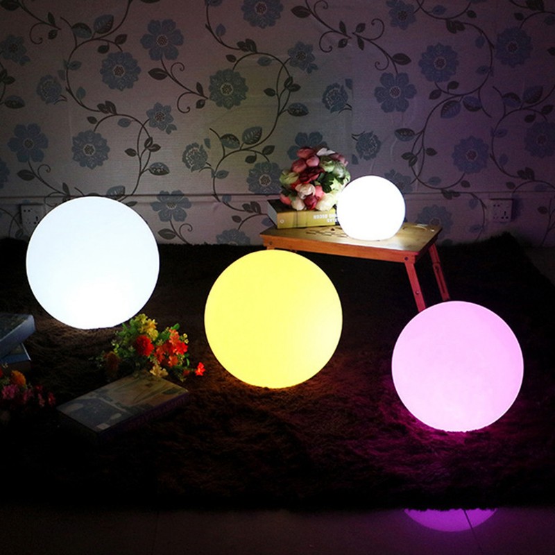LED Round Lamp RGBW 24Key Remote Control 16Color Dimmable 4Mode
