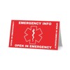 Child Emergency Contact Car Seat Safety Alert Attachment Tag (ICE-101-v2)