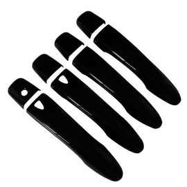 DEYTOP Door Handle Cover for Nissan Maxima 2016-2022/ Murano 2015-2022 Exterior Door Handle Covers for Nissan Rogue 2014-2019 Door Handle Protector Trim with 2 Smart Keyholes (Gloss Black)