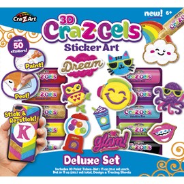 Cra-Z-Art CRA-Z-Gels 3D Deluxe Set DIY Sticker Kit