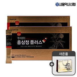 Seoul Pharmacists' Association 6 Year Old Today Red Ginseng Jung Plus Stick 60 Packets 2 Sets + No Ginseng Options / 서울약사신협 6년근 투데이 홍삼정 플러스 스틱 60포 2세트+ 진세 옵션없음
